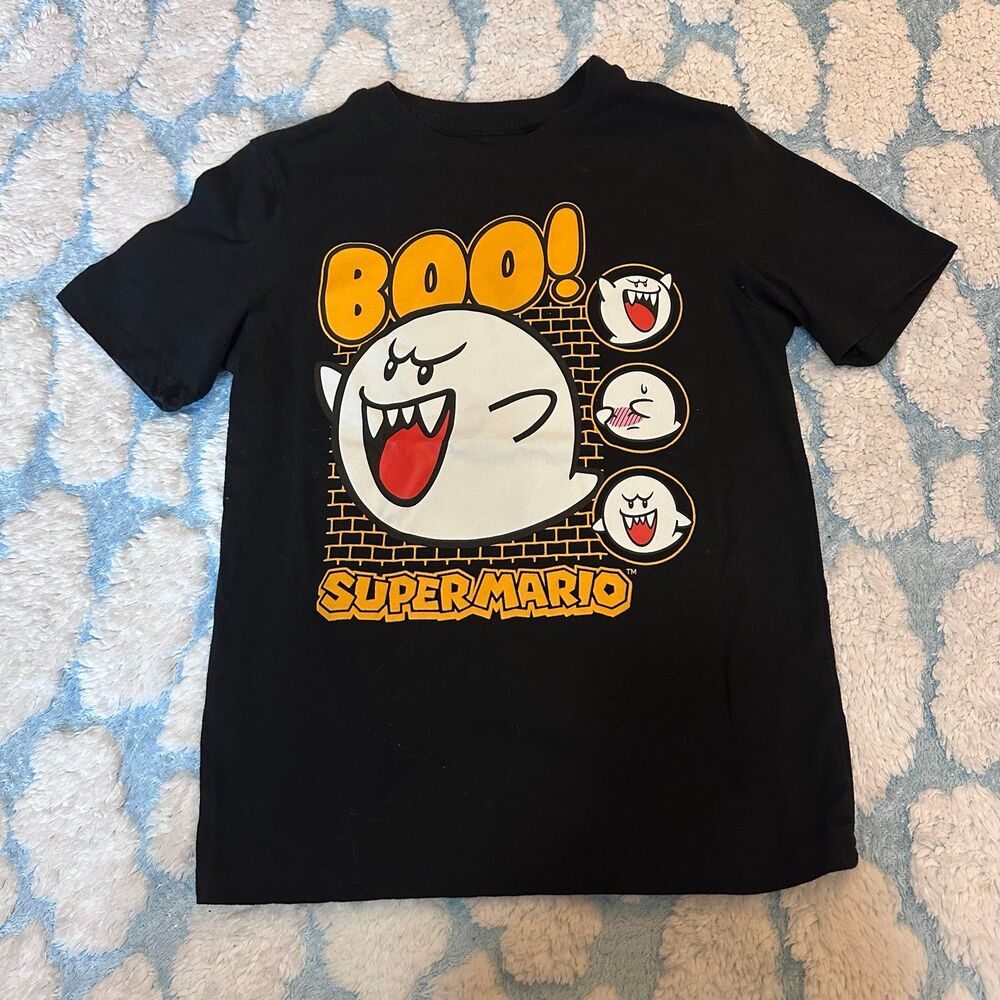 Super Mario Halloween BOO Tshirt Size 8